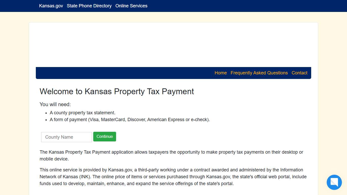 Kansas Property Tax Payment
